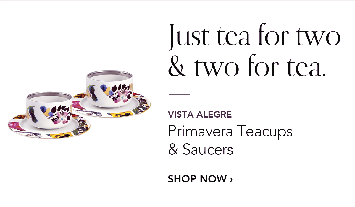 VISTA ALEGRE Primavera Teacups & Saucers
