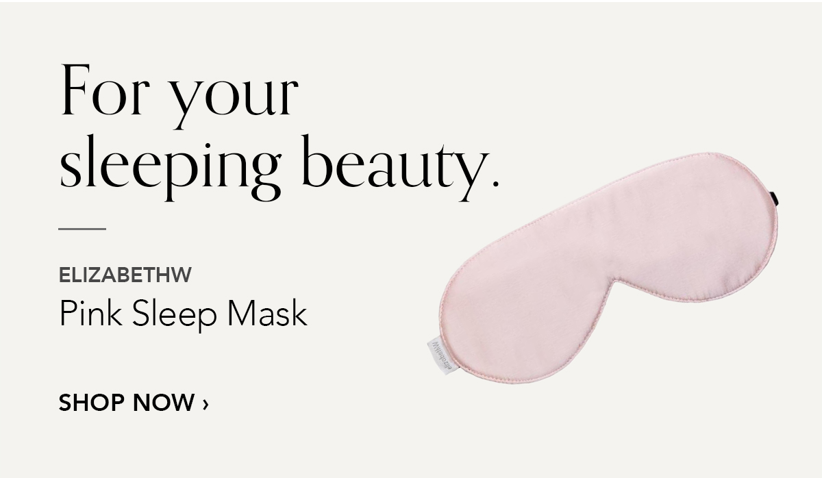ELIZABETHW Pink Sleep Mask