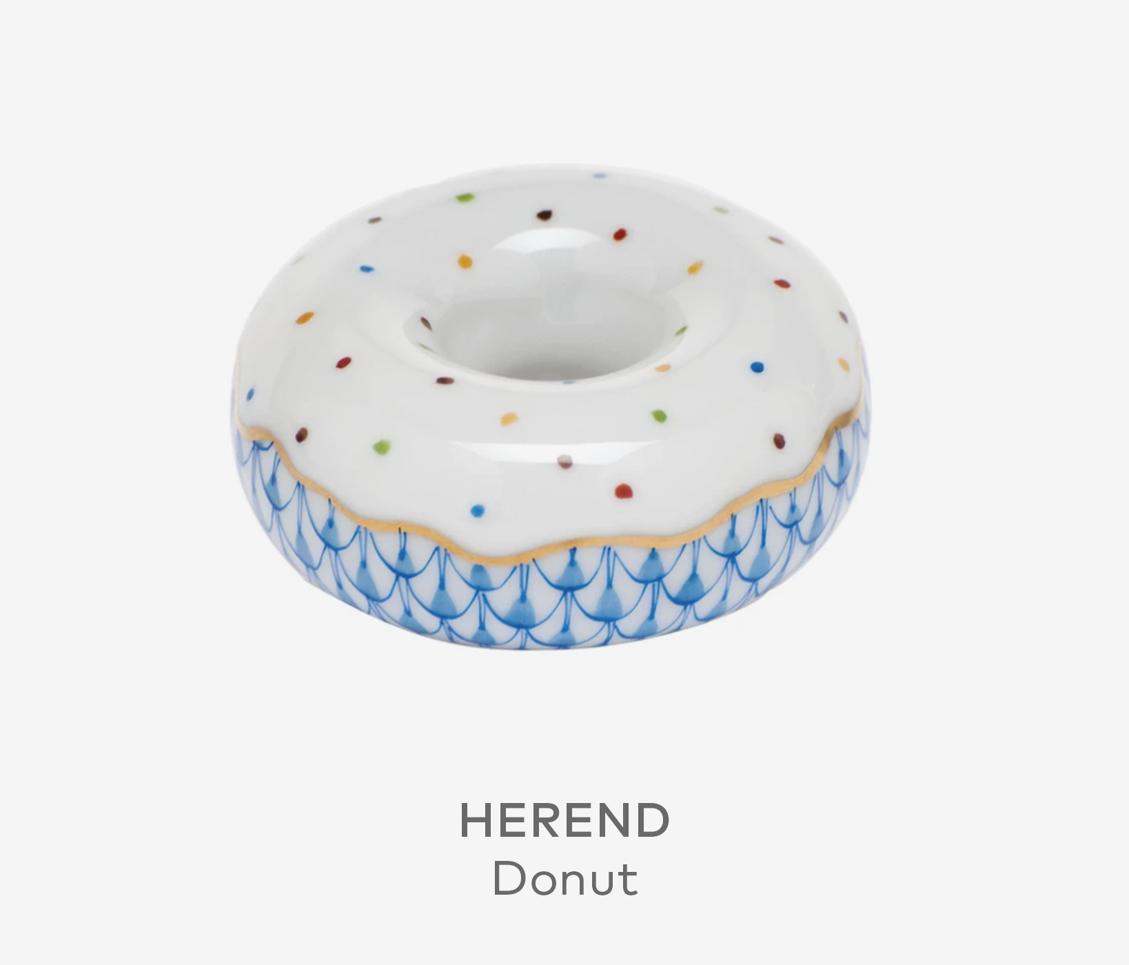 HEREND Donut, Blue