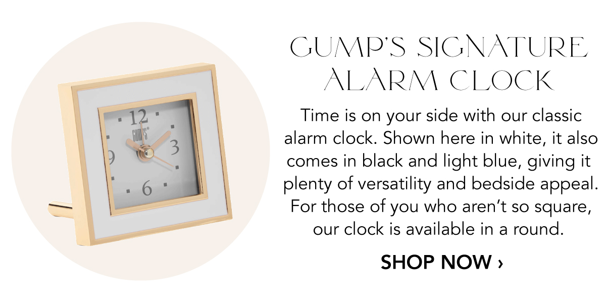 Gump's Signature Alarm Clock