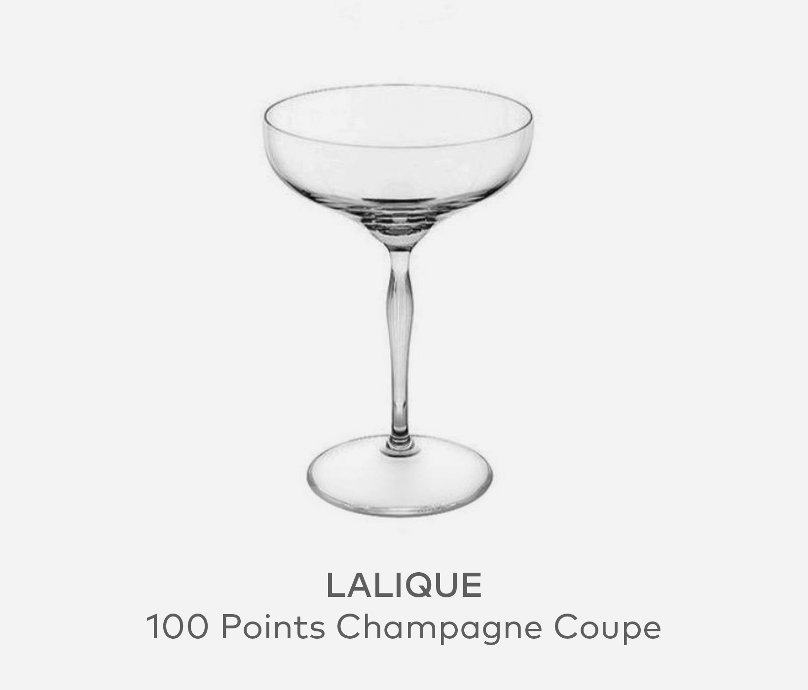 LALIQUE 100 Points Champagne Coupe