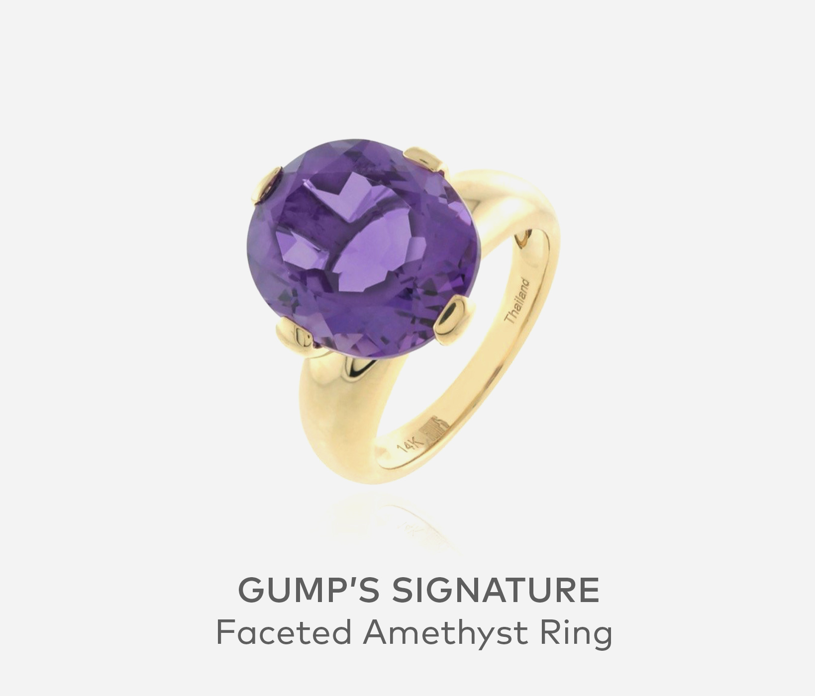 GUMP'S SIGNATURE Faceted Amethyst Ring