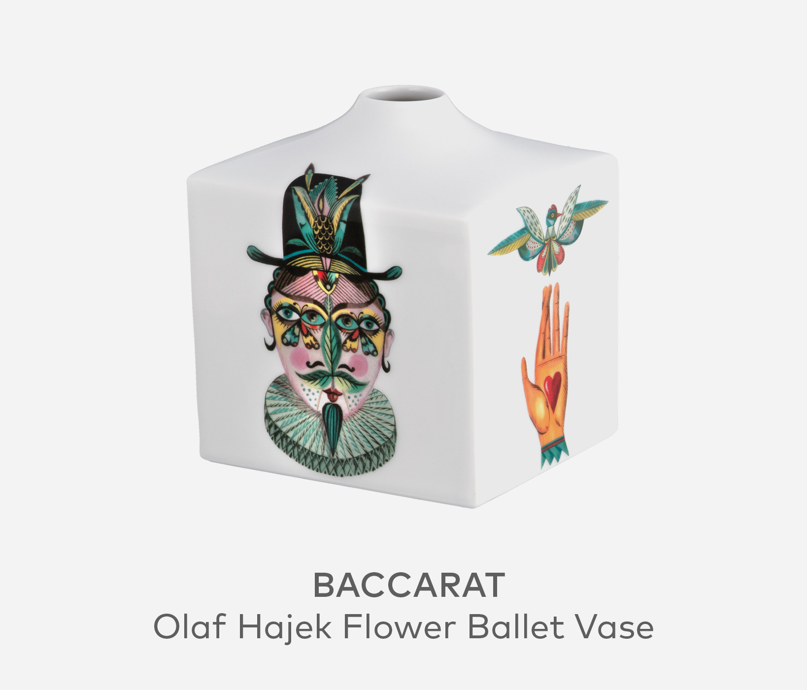 BACCARAT Olaf Hajek Flower Ballet Vase