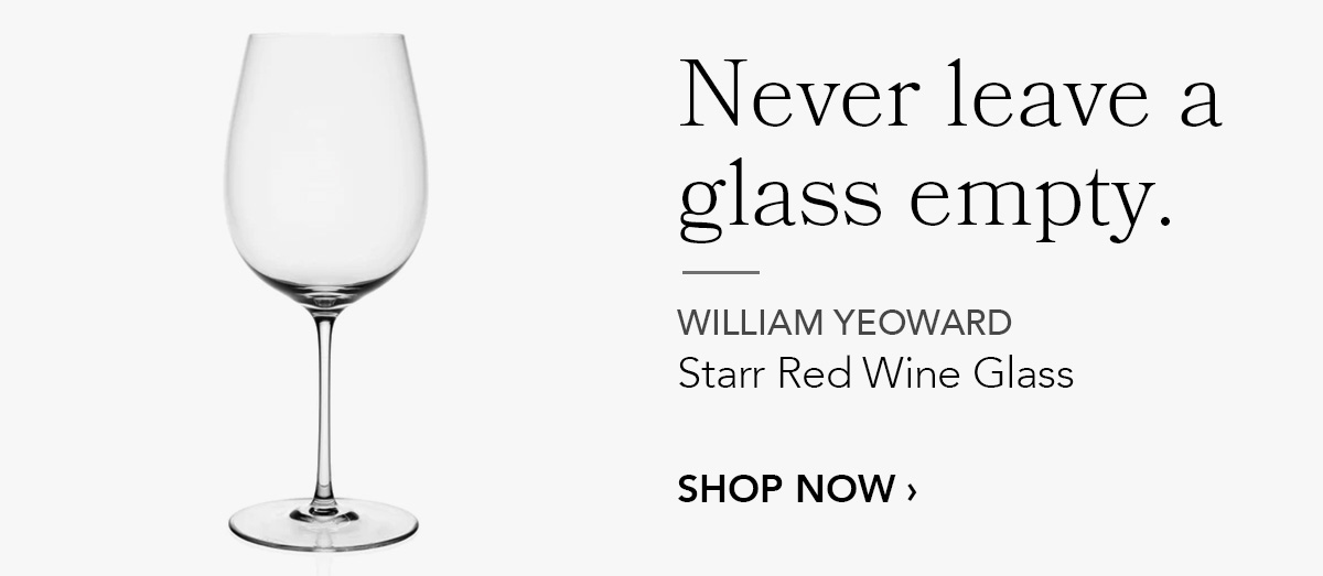 WILLIAM YEOWARD CRYSTAL Starr Red Wine Glass