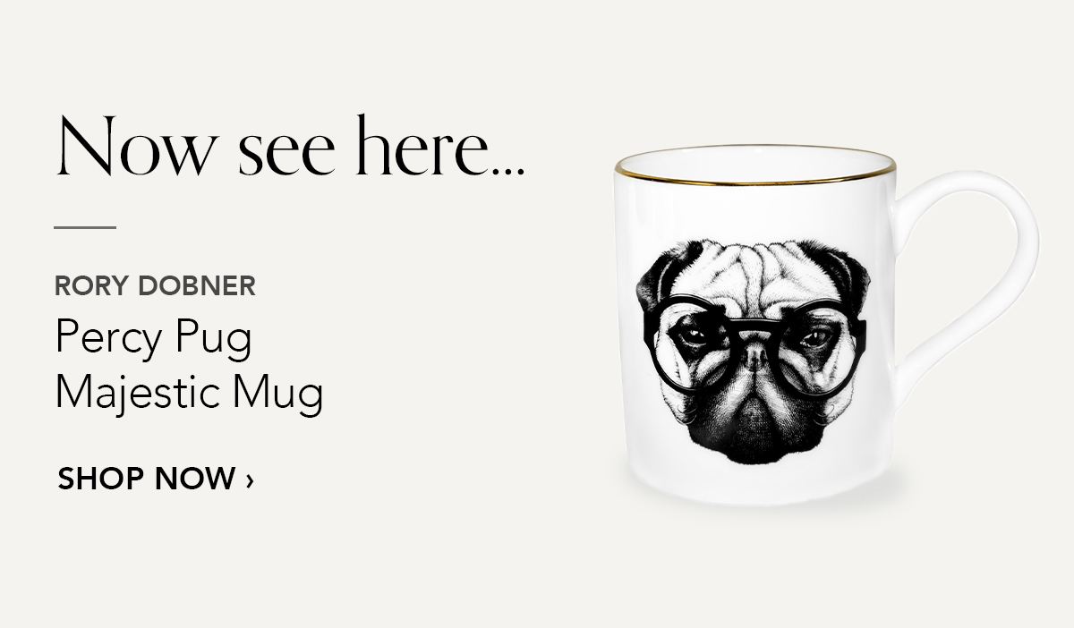 RORY DOBNER Percy Pug Majestic Mug