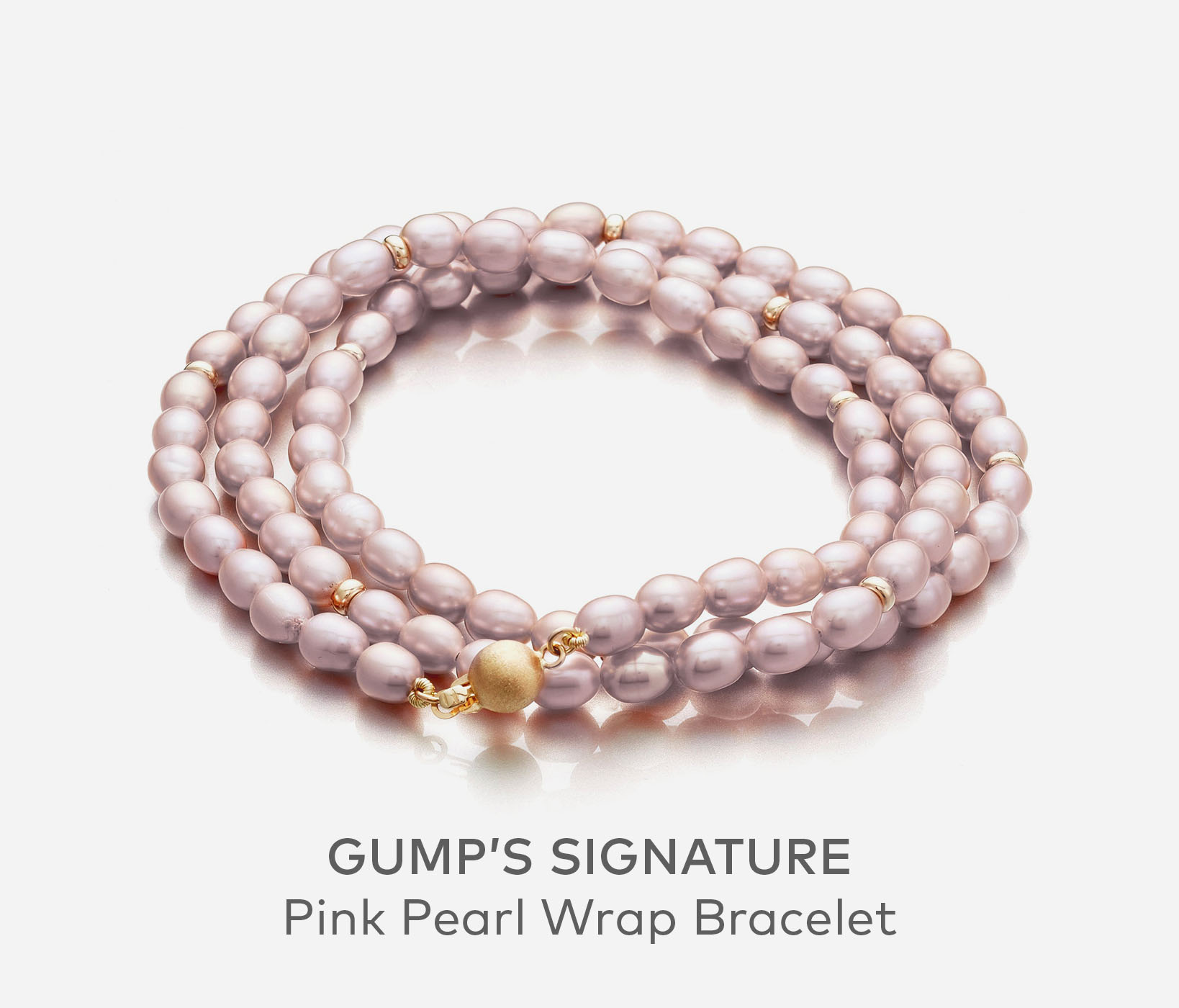 Gump's Signature Pink Pearl Wrap Bracelet