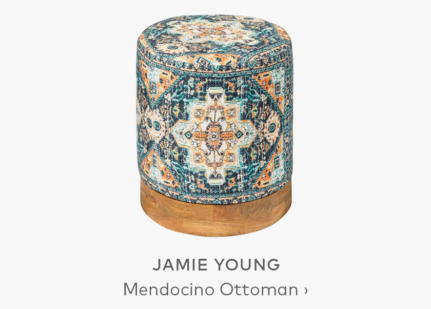 JAMIE YOUNG Mendocino Ottoman, Blue