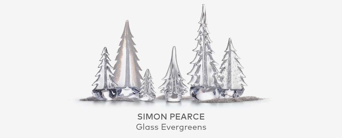 SIMON PEARCE Glass Evergreens