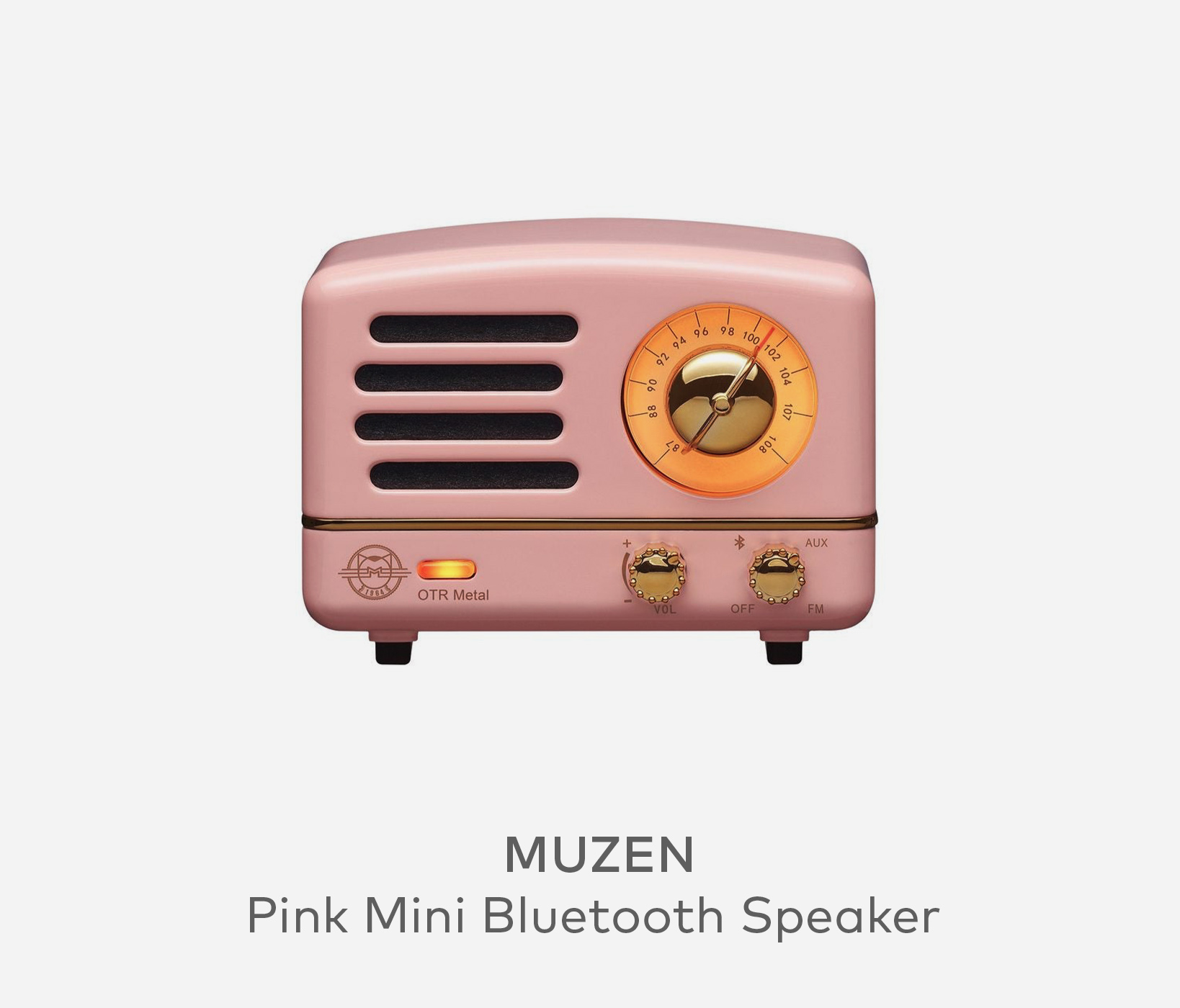 MUZEN Pink Mini Bluetooth Speaker