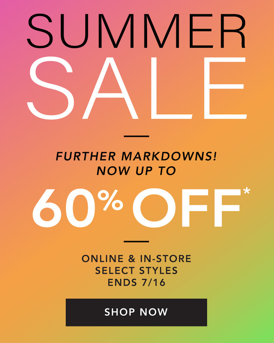 Summer Sale - Up to 60% Off