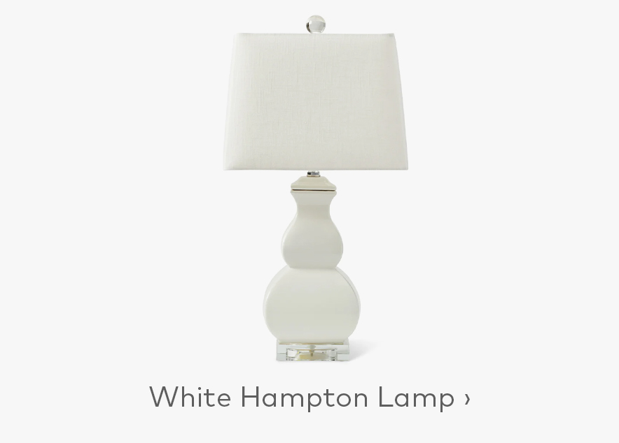 White Hampton Lamp
