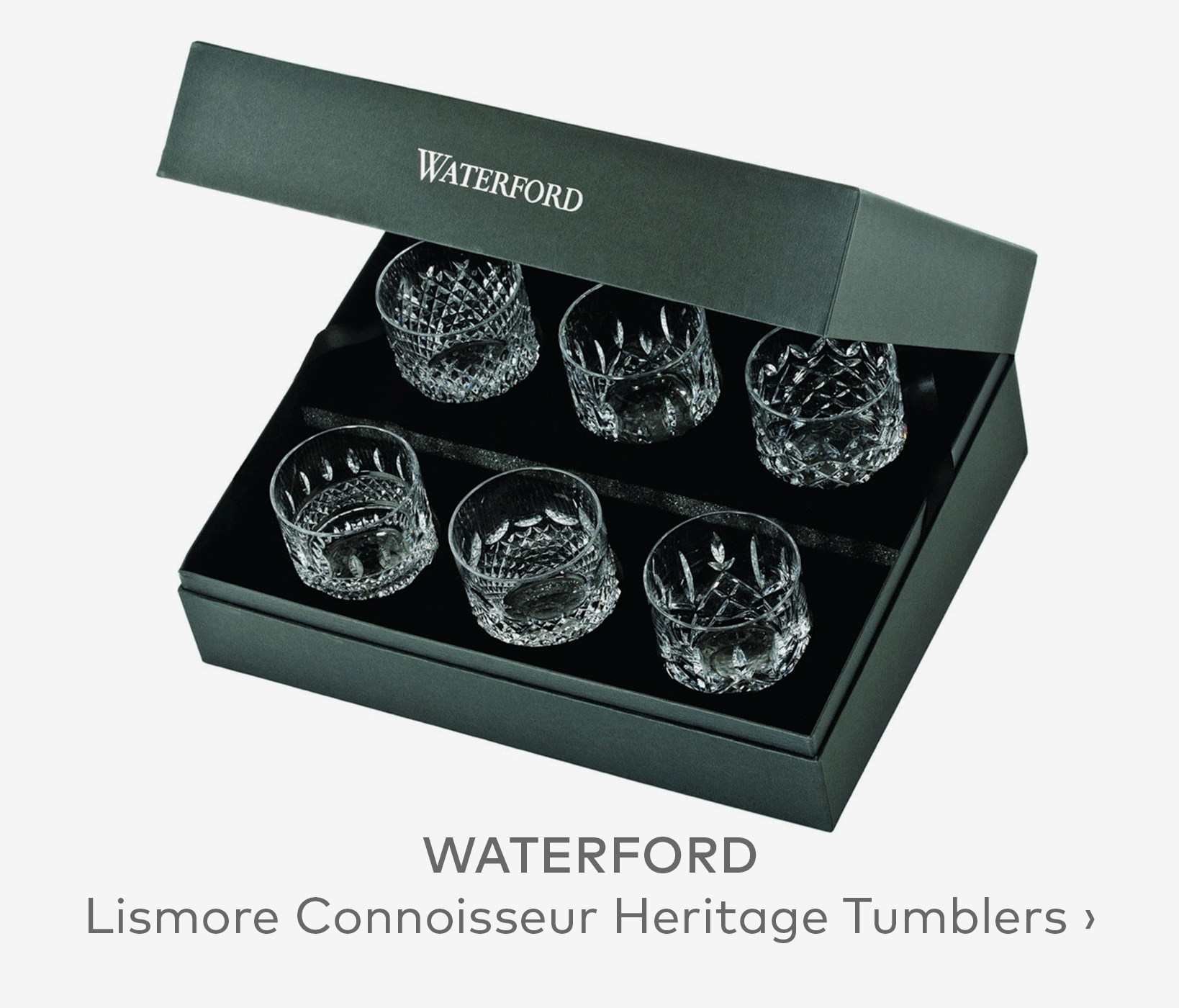 WATERFORD Lismore Connoisseur Heritage Tumbler Set