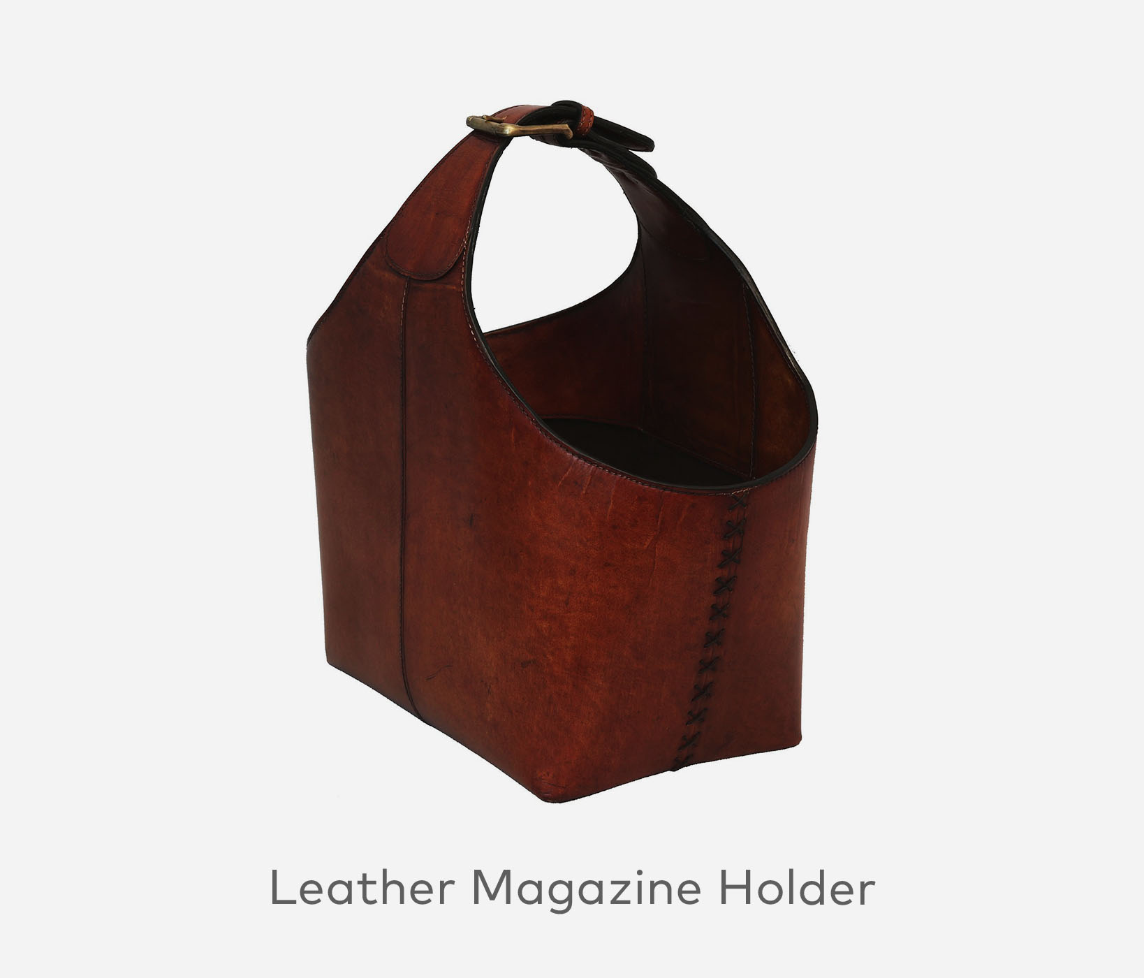 Leather Magazine Holder