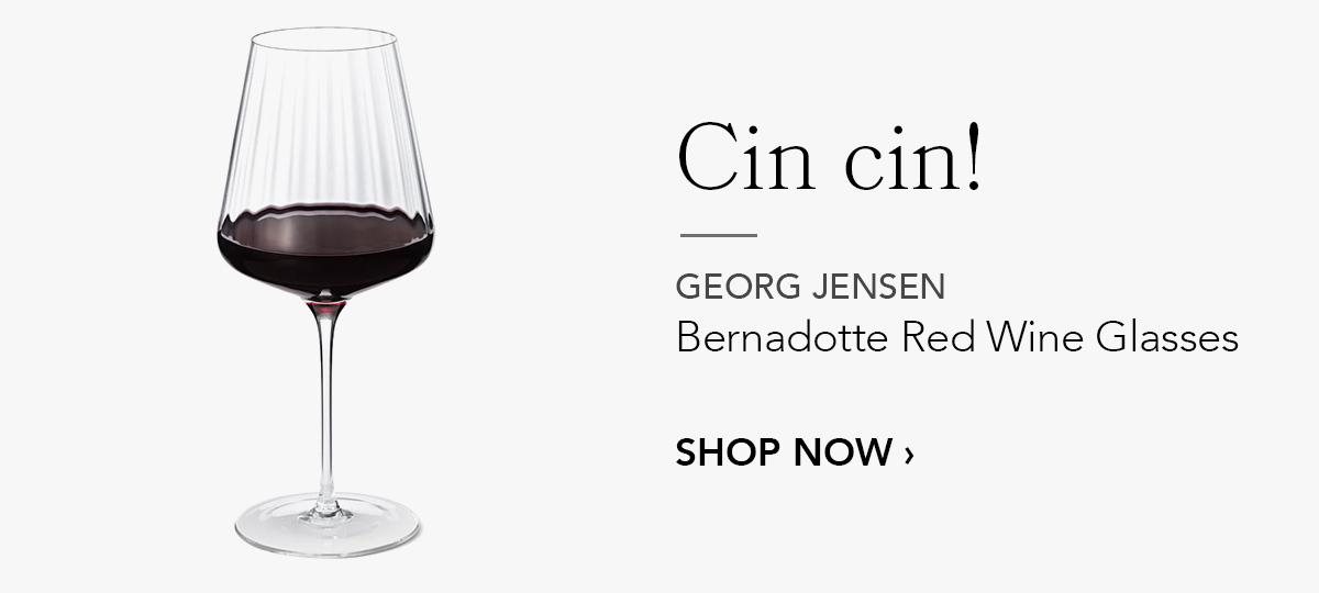 GEORG JENSEN Bernadotte Red Wine Glasses