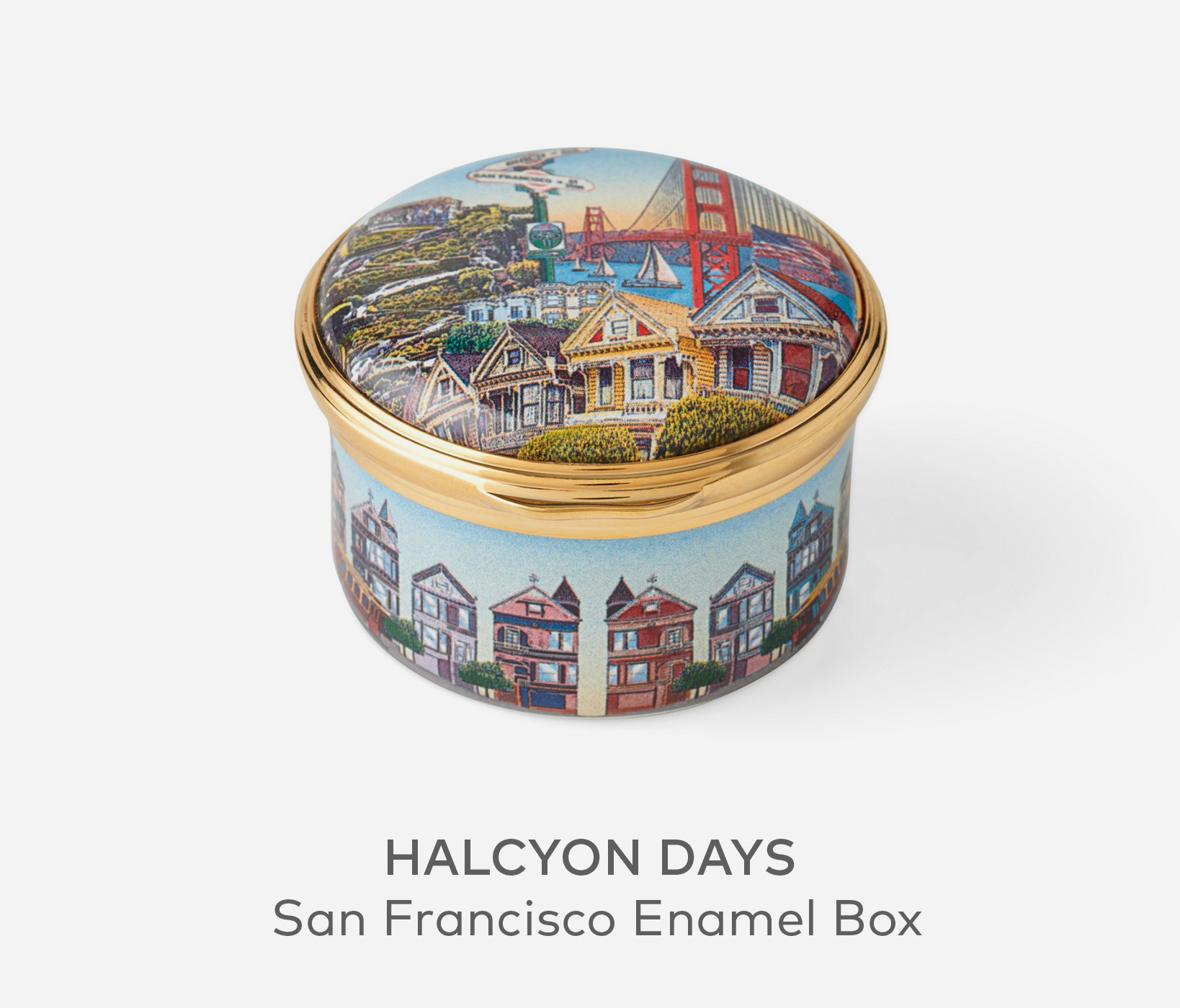 HALCYON DAYS San Francisco Enamel Box