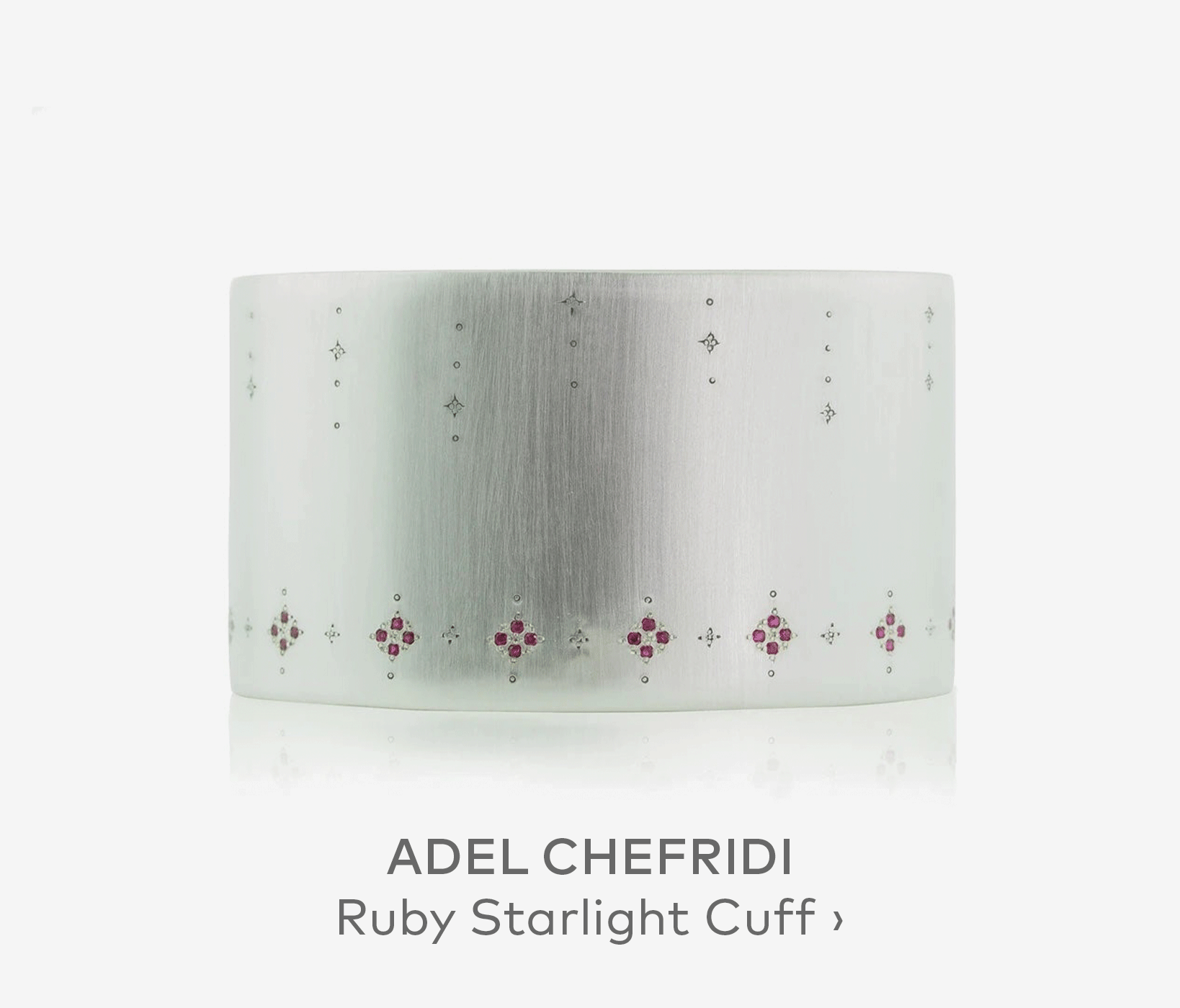 ADEL CHEFRIDI Ruby Starlight Cuff