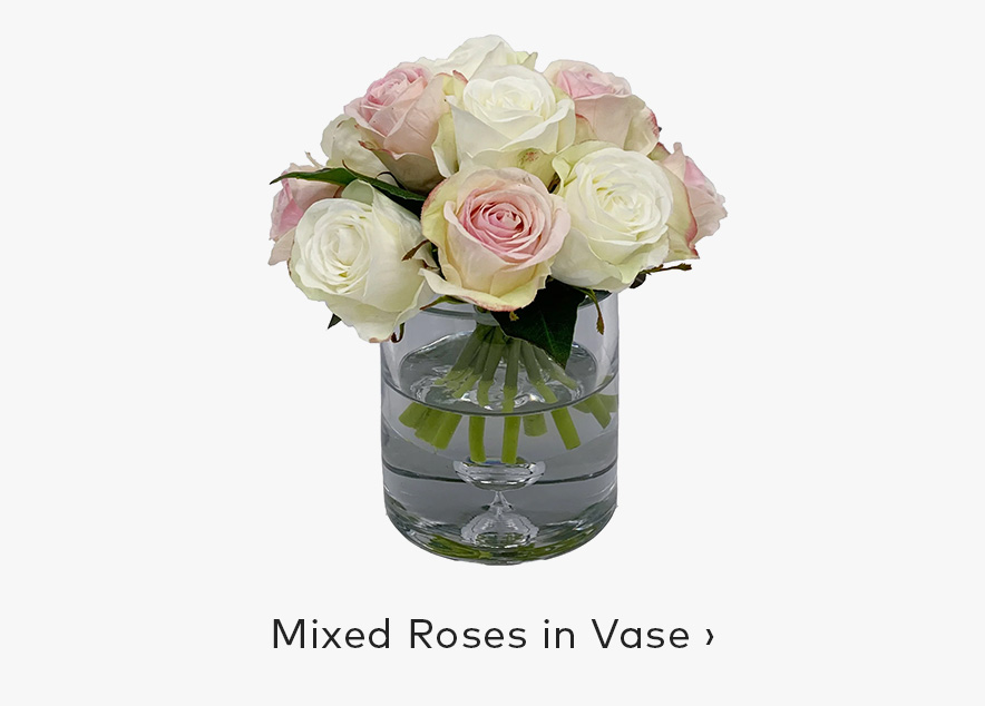 Mixed Roses in Vase