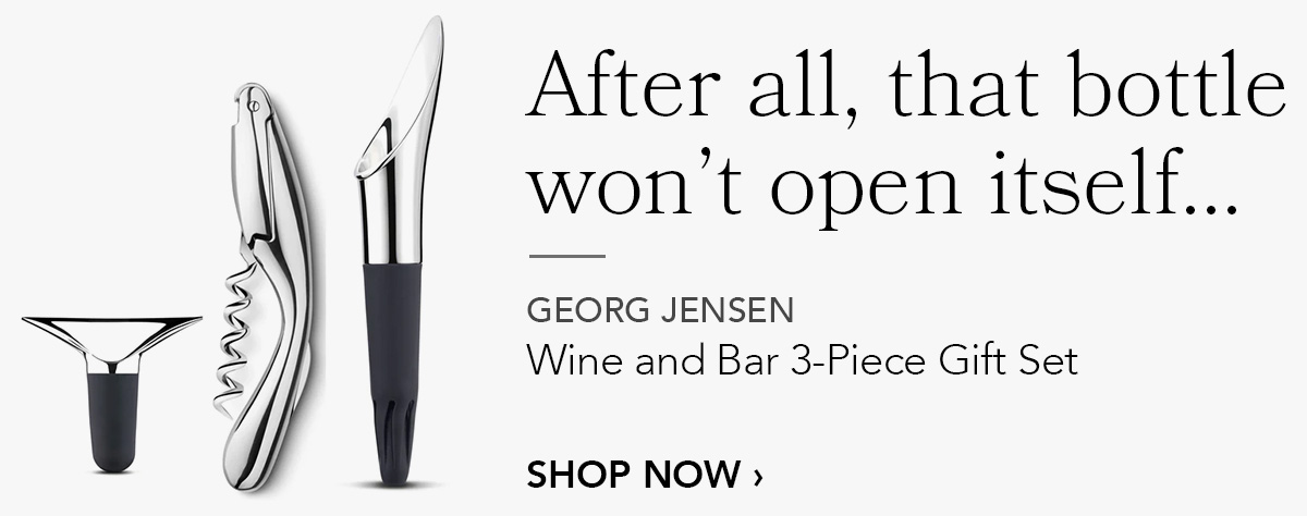 GEORG JENSEN Wine and Bar 3-Piece Gift Set