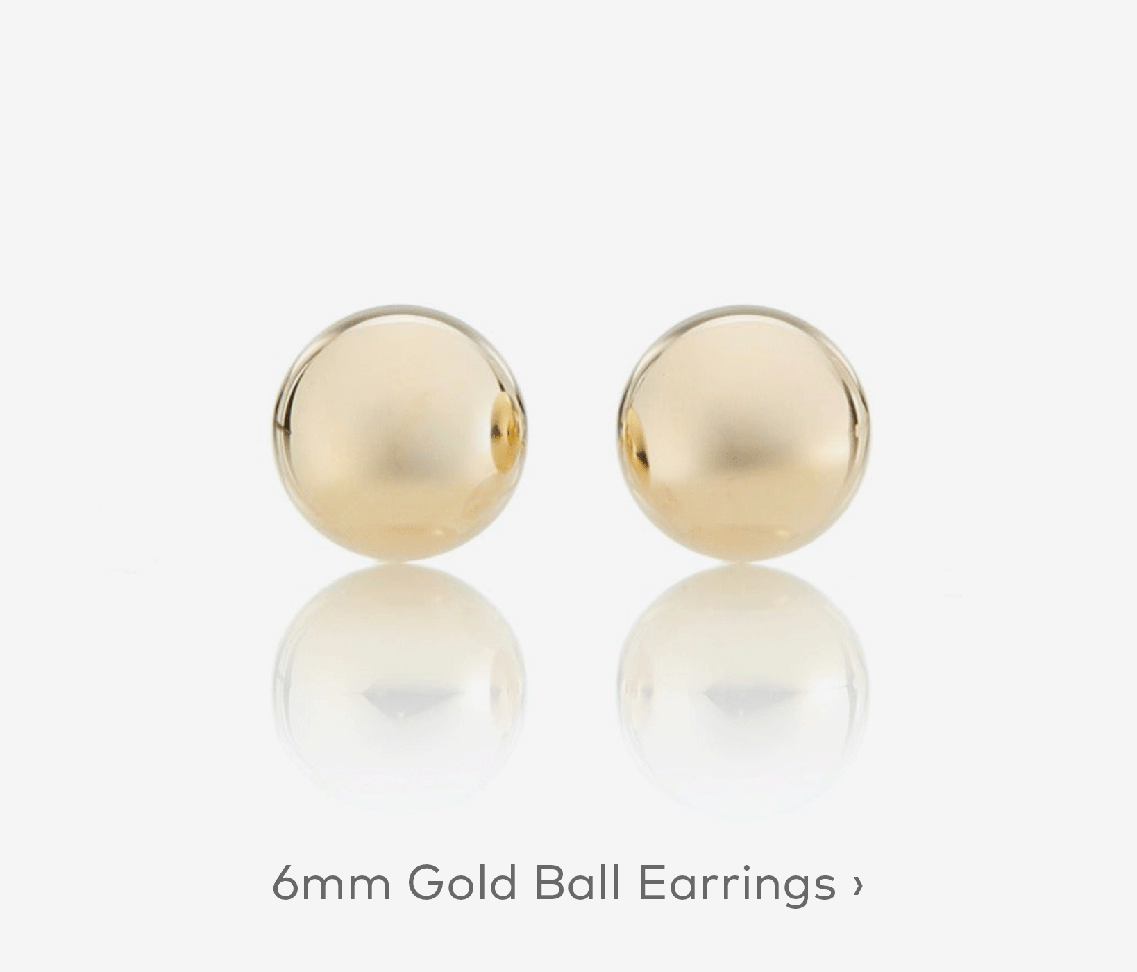 6mm Gold Ball Earrings