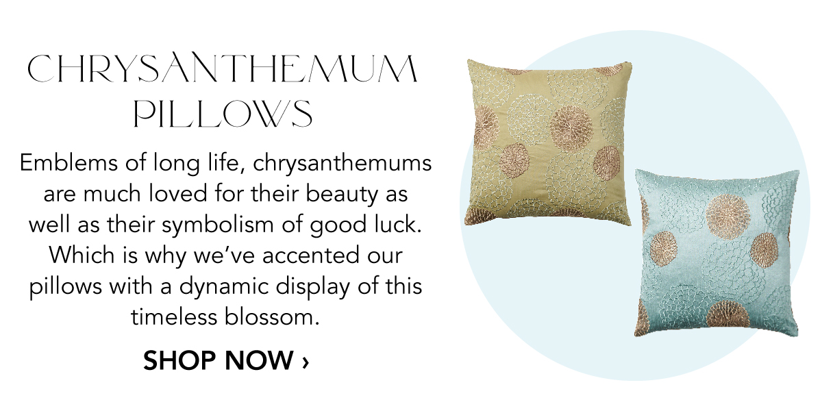 Chrysanthemum Pillows