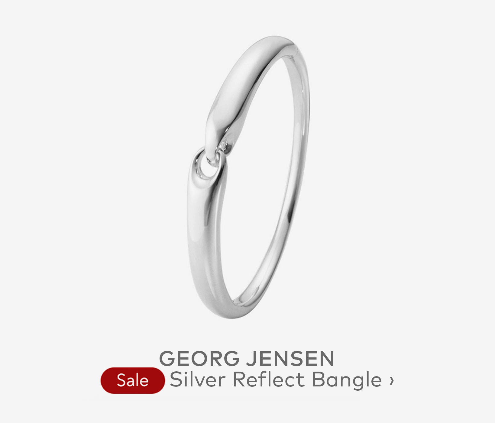 GEORG JENSEN Silver Reflect Bangle