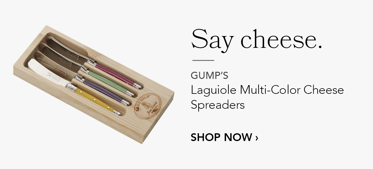 GUMP'S Laguiole Multi-Color Cheese Spreaders