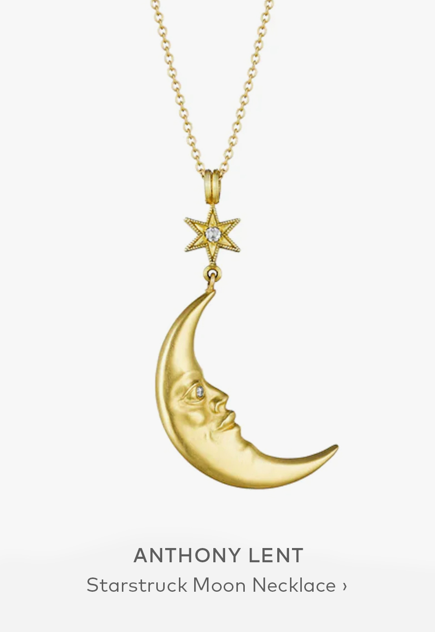 ANTHONY LENT Starstruck Moon Necklace