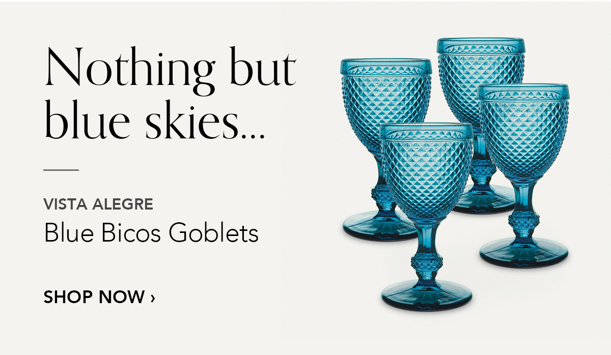 VISTA ALEGRE Blue Bicos Goblets