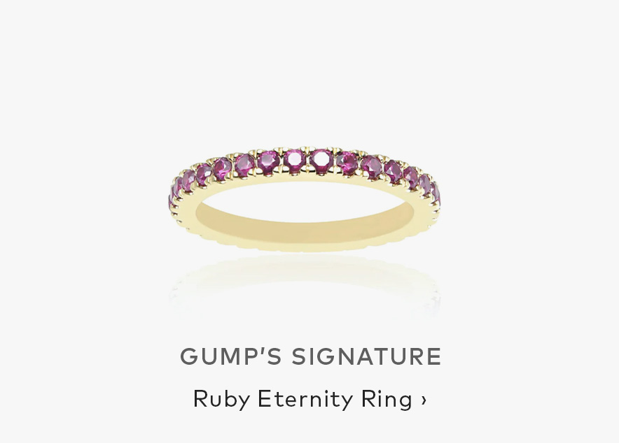 Gump’s Signature Ruby Eternity Ring