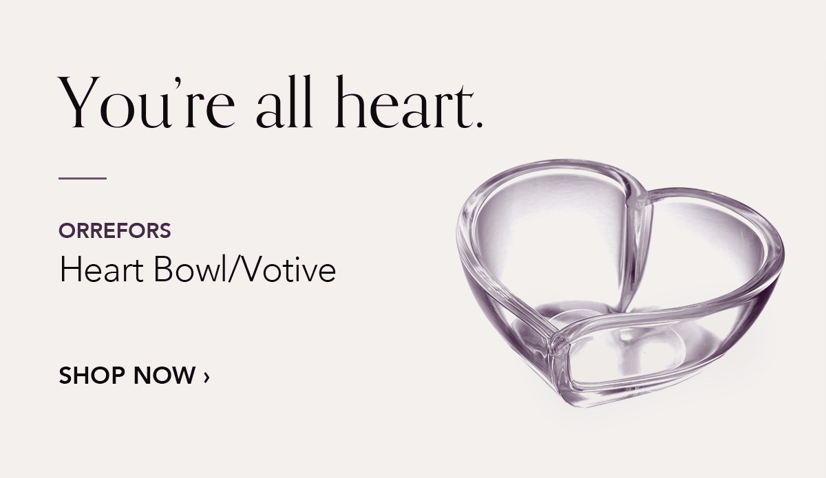 ORREFORS Heart Bowl/Votive