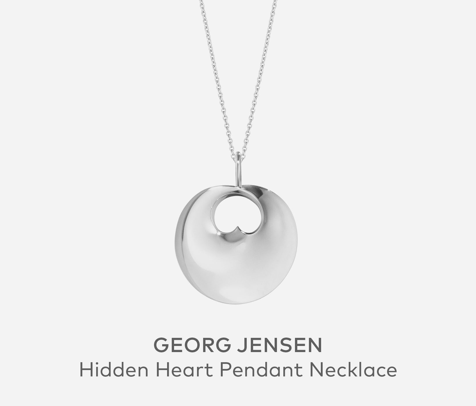 Georg Jensen Hidden Heart Pendant Necklace