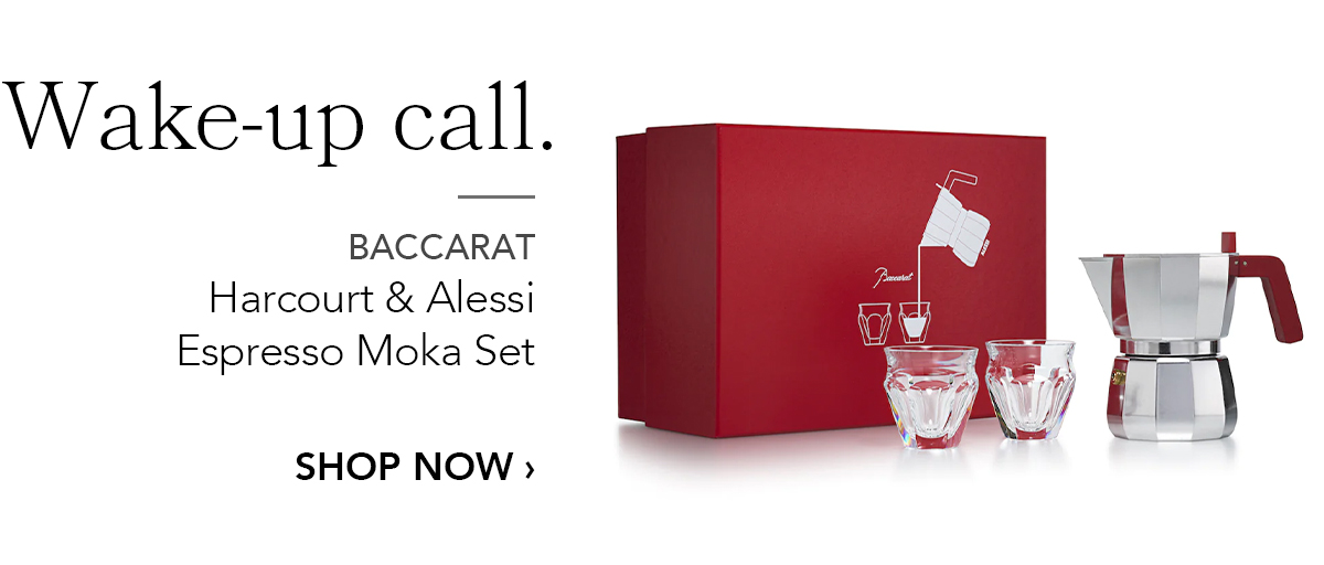 BACCARAT Harcourt & Alessi espresso Moka Set