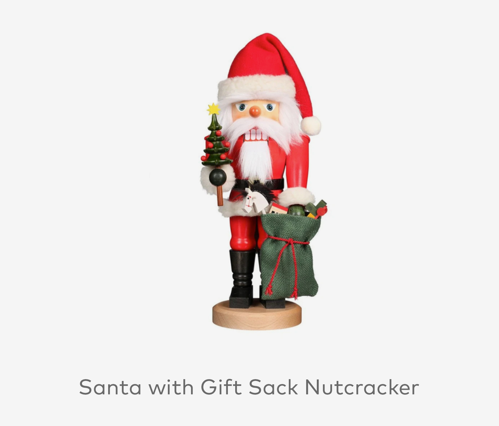 Santa with Gift Sack Nutcracker