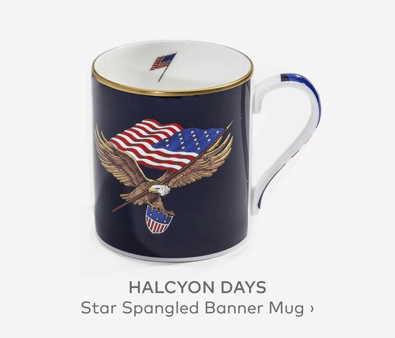HALCYON DAYS Star Spangled Banner Mug