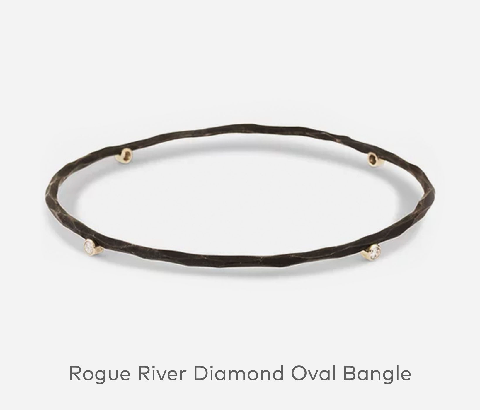 Rogue River Diamond Oval Bangle