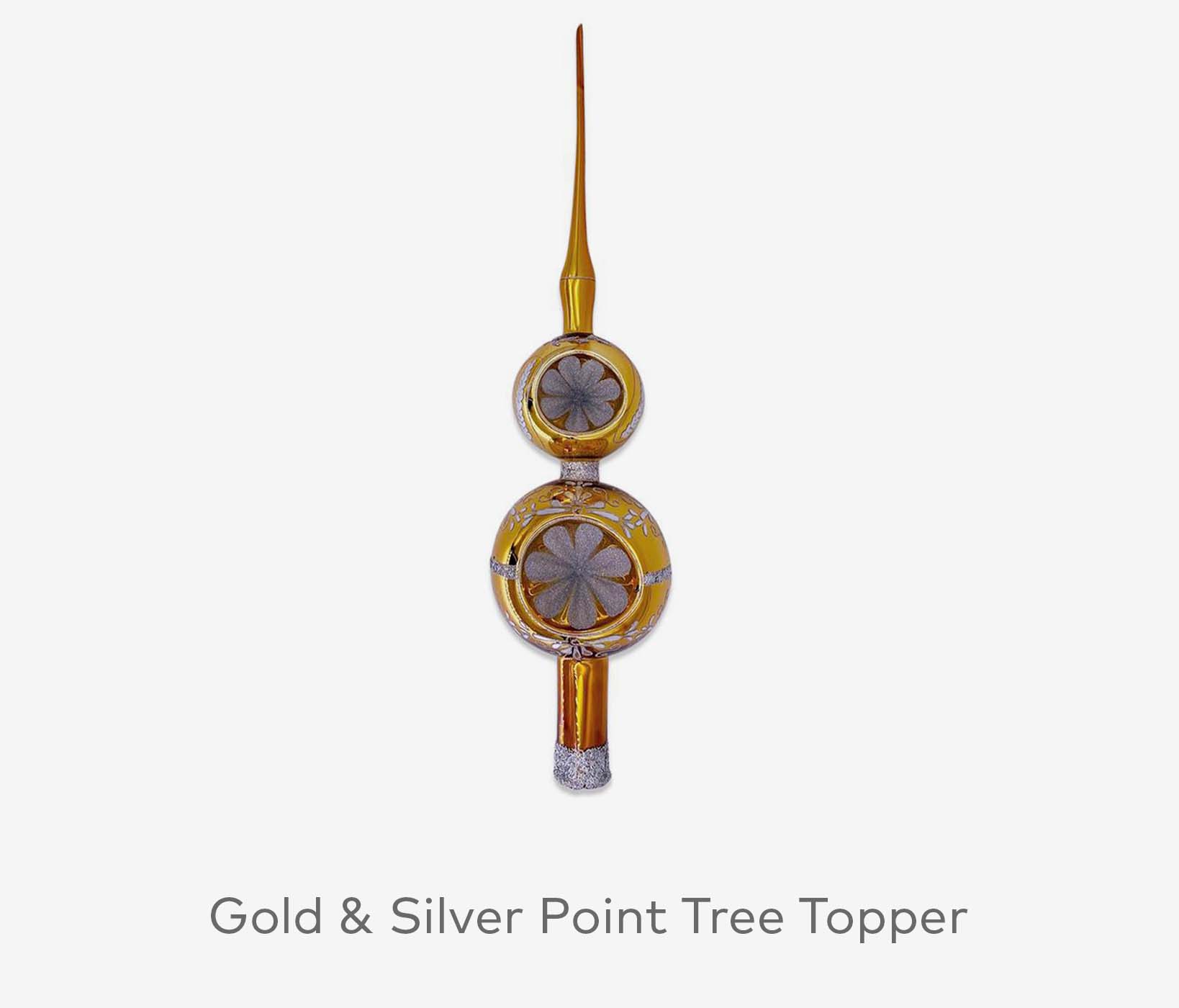 Gold & Silver Point Tree Topper 