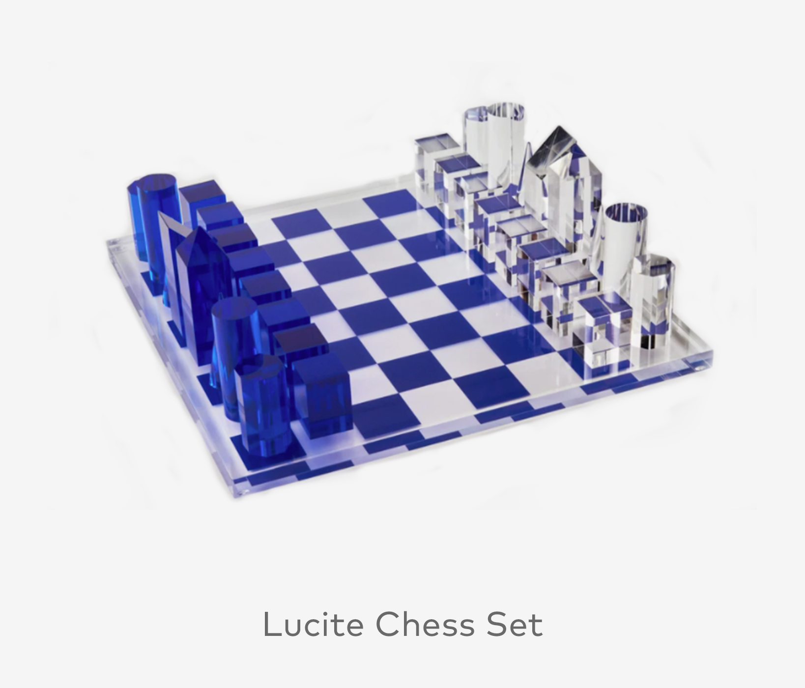 Lucite Chess Set
