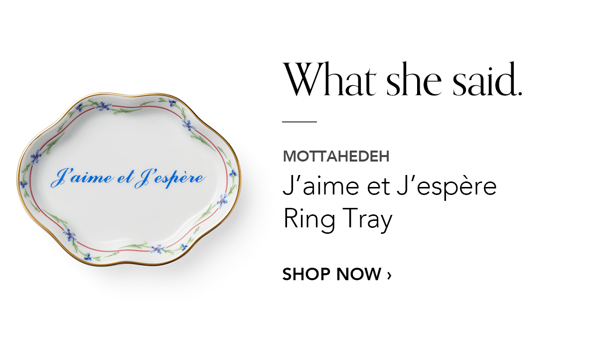 MOTTAHEDEH J'aime et J'espère Ring Tray