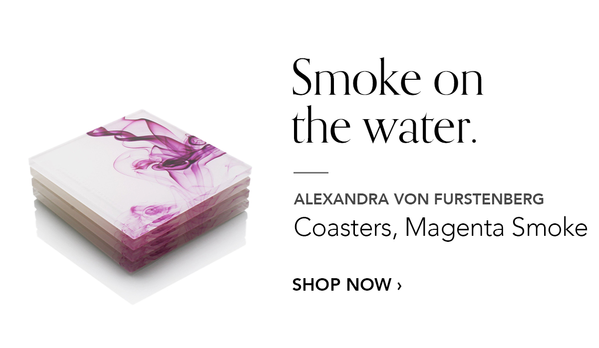 ALEXANDRA VON FURSTENBERG Coaster, Magenta Smoke