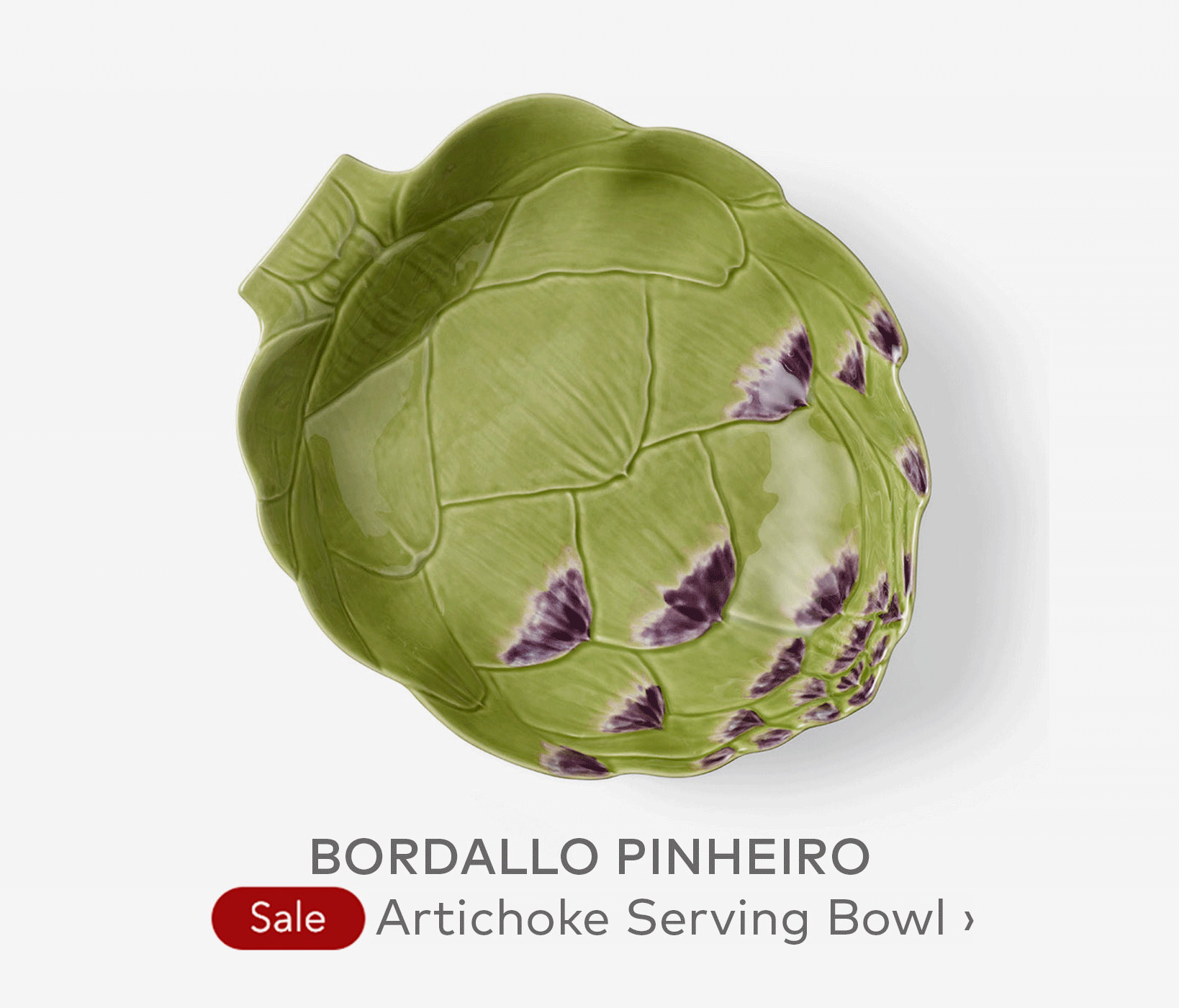 BORDALLO PINHEIRO Artichoke Serving Bowl