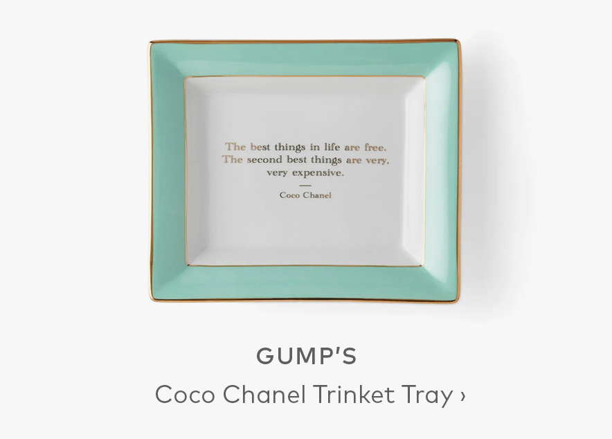 GUMP'S Coco Chanel Trinket Tray