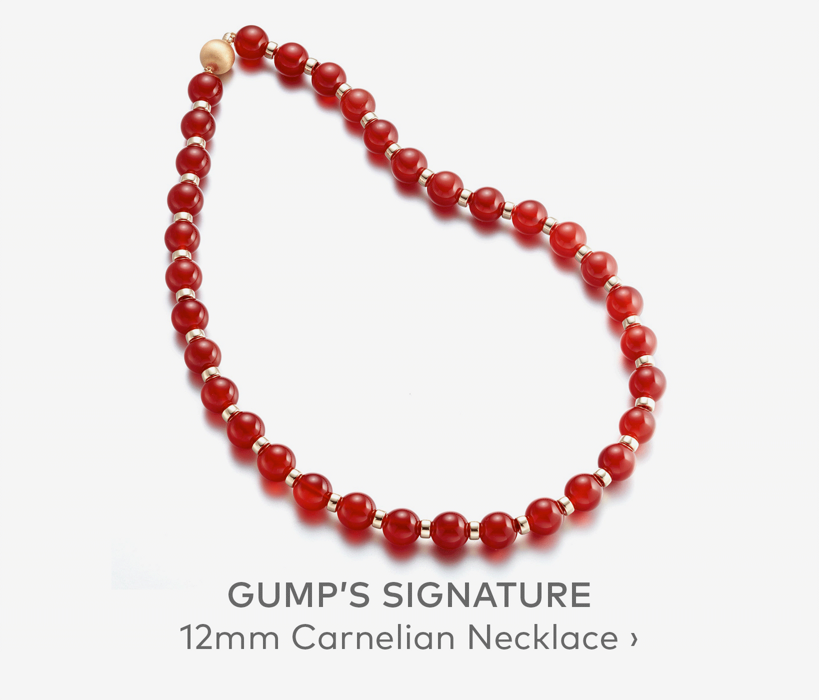 GUMP'S SIGNATURE 12mm Carnelian Necklace