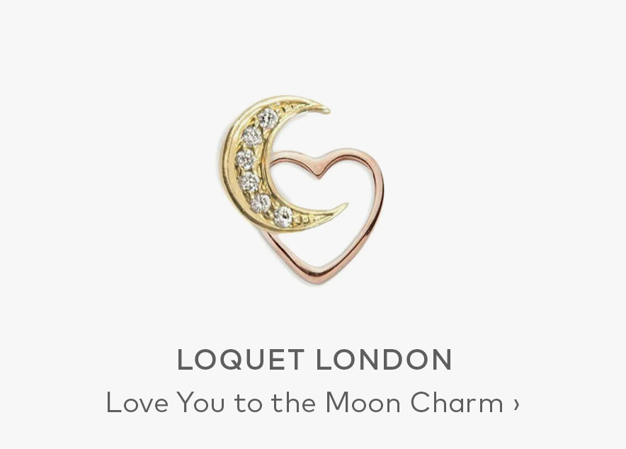 LOQUET LONDON Love You to the Moon Charm