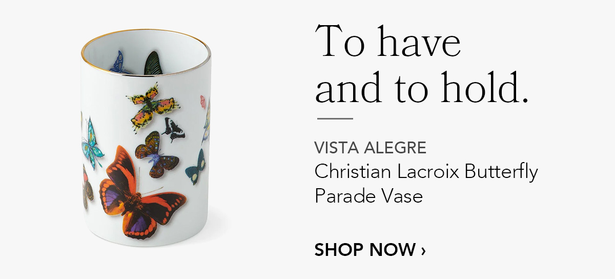 VISTA ALEGRE Christian Lacroix Butterfly Parade Vase