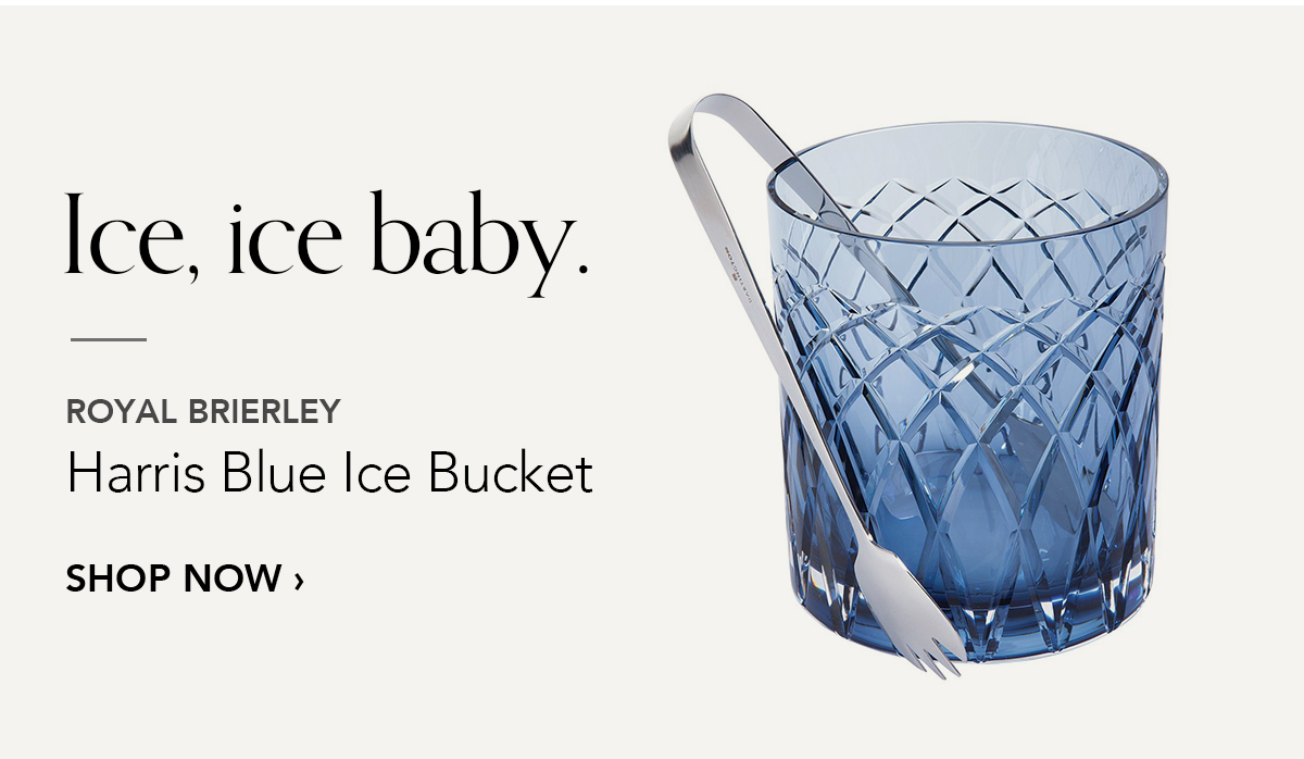 ROYAL BRIERLEY Harris Blue Ice Bucket