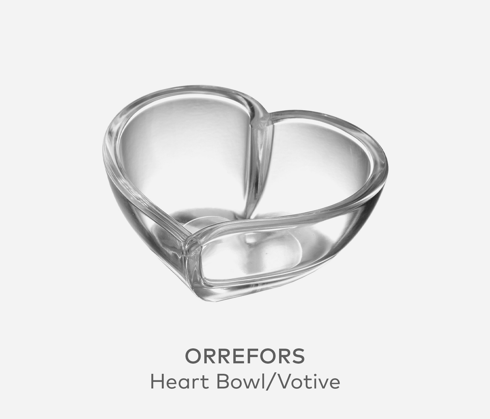 ORREFORS Heart Bowl/Votive
