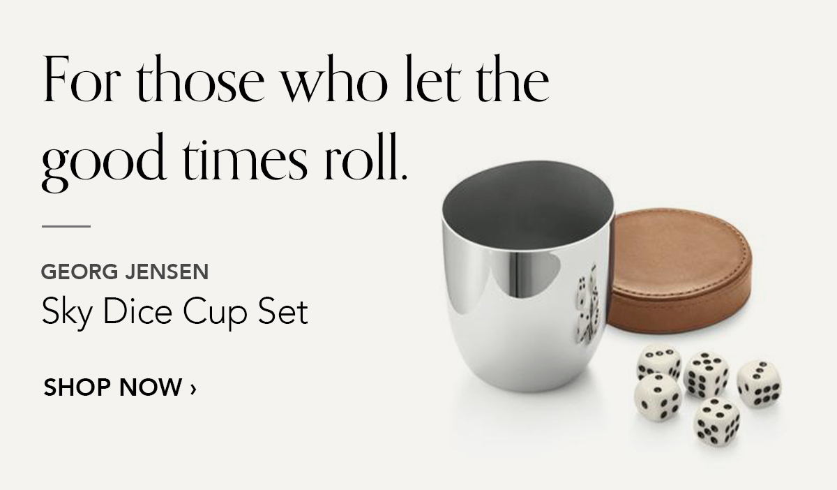 GEORG JENSEN Sky Dice Cup Set