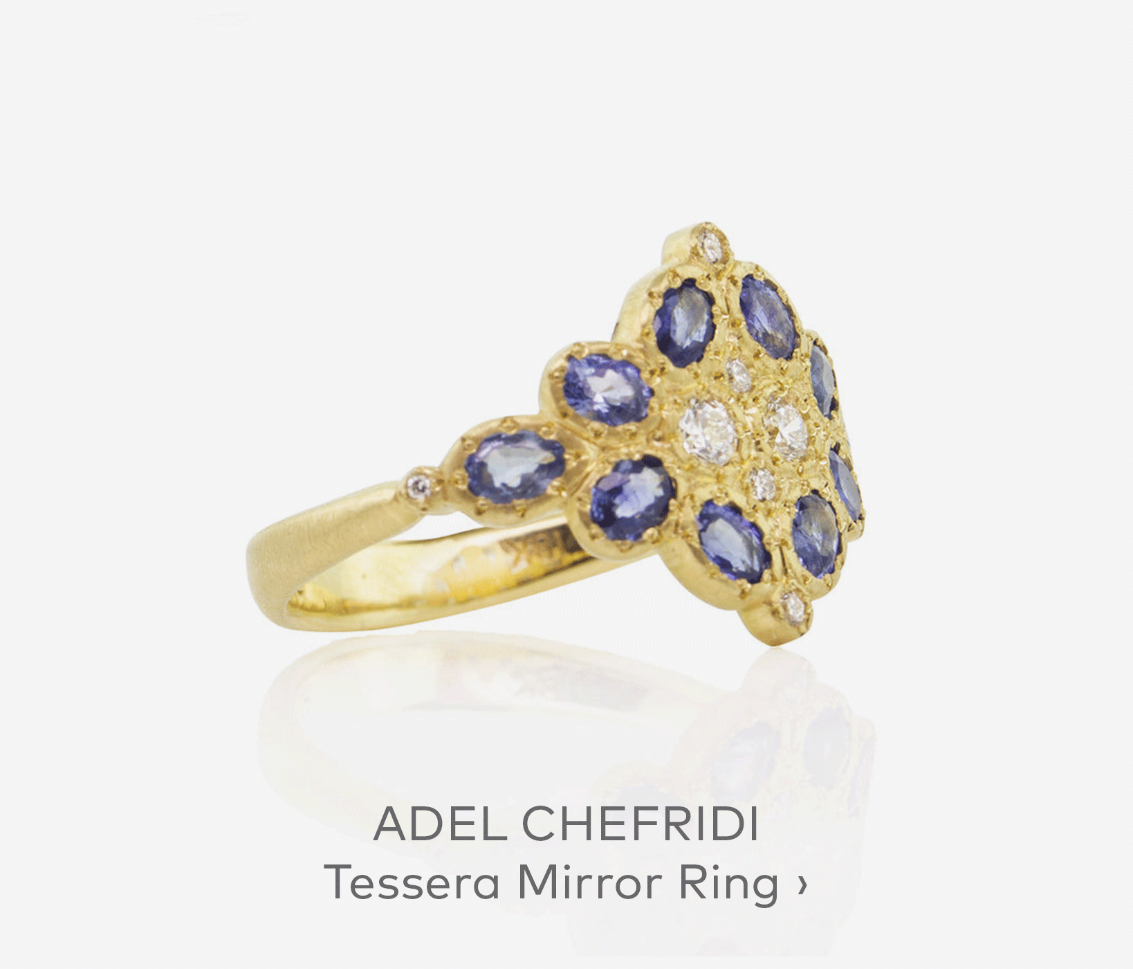 ADEL CHEFRIDI Tessera Mirror Ring