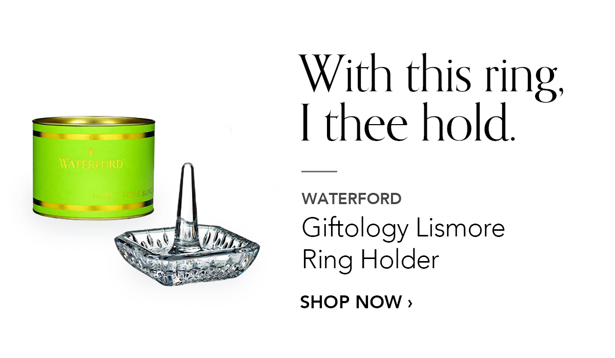 WATERFORD Giftology Lismore Ring Holder