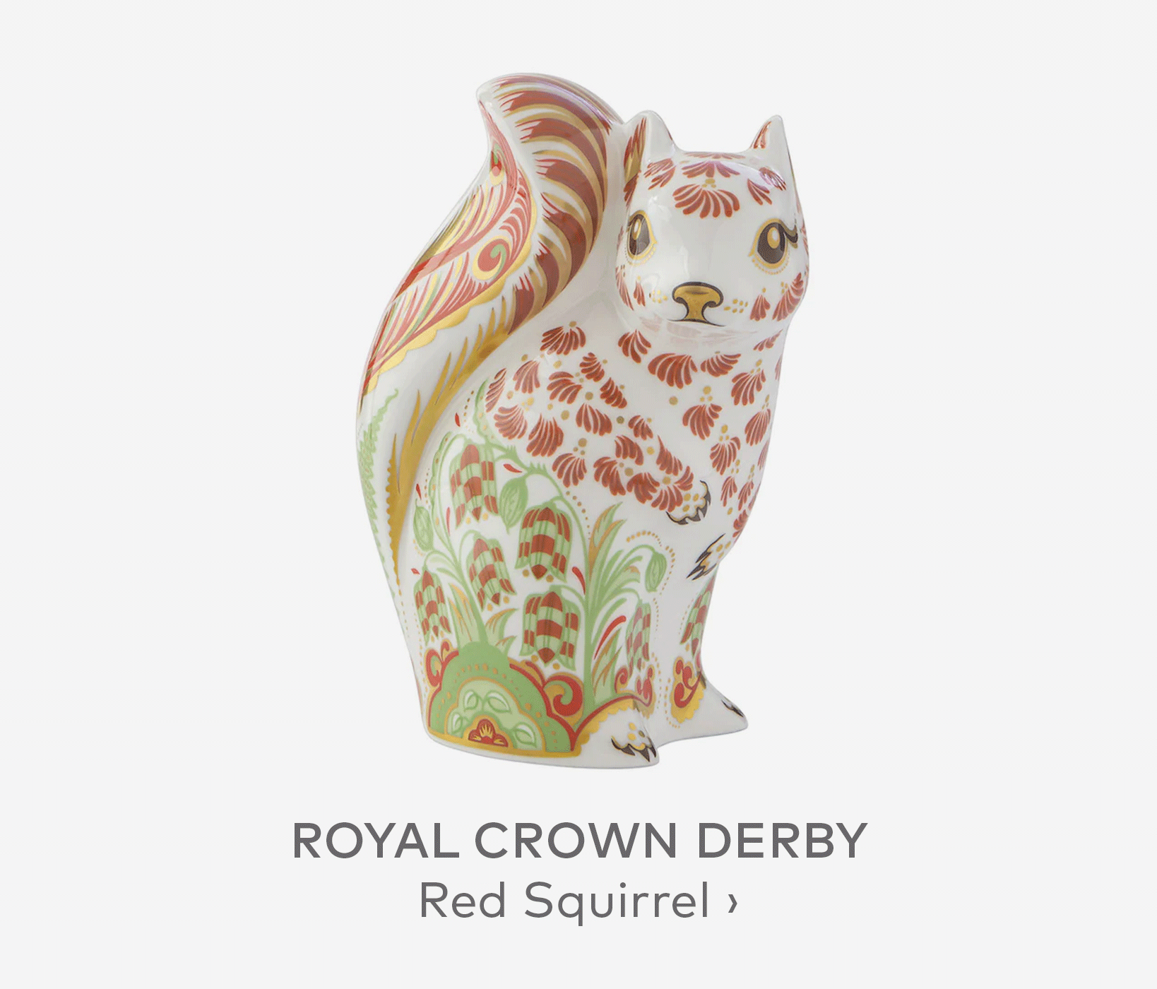 ROYAL CROWN DERBY Red Squirrel